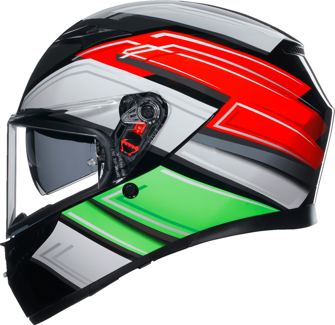 AGV K3 Helmet - Wing Black/Italy - Motor Psycho Sport