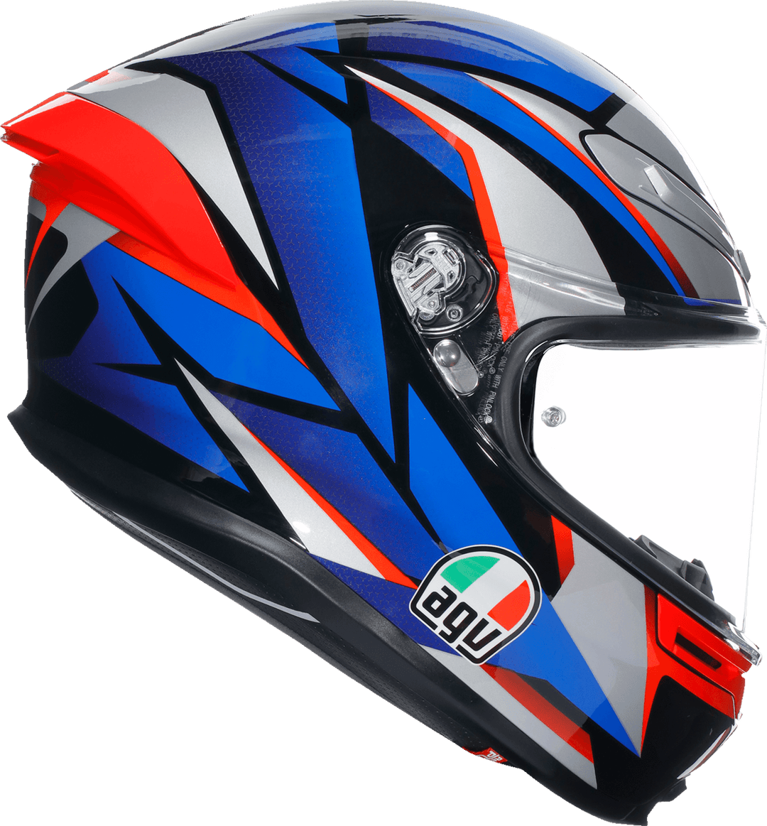 AGV K6 S Helmet - Slashcut Black/Blue/Red - Motor Psycho Sport