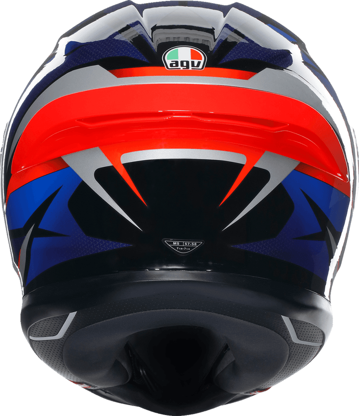 AGV K6 S Helmet - Slashcut - Black/Blue/Red