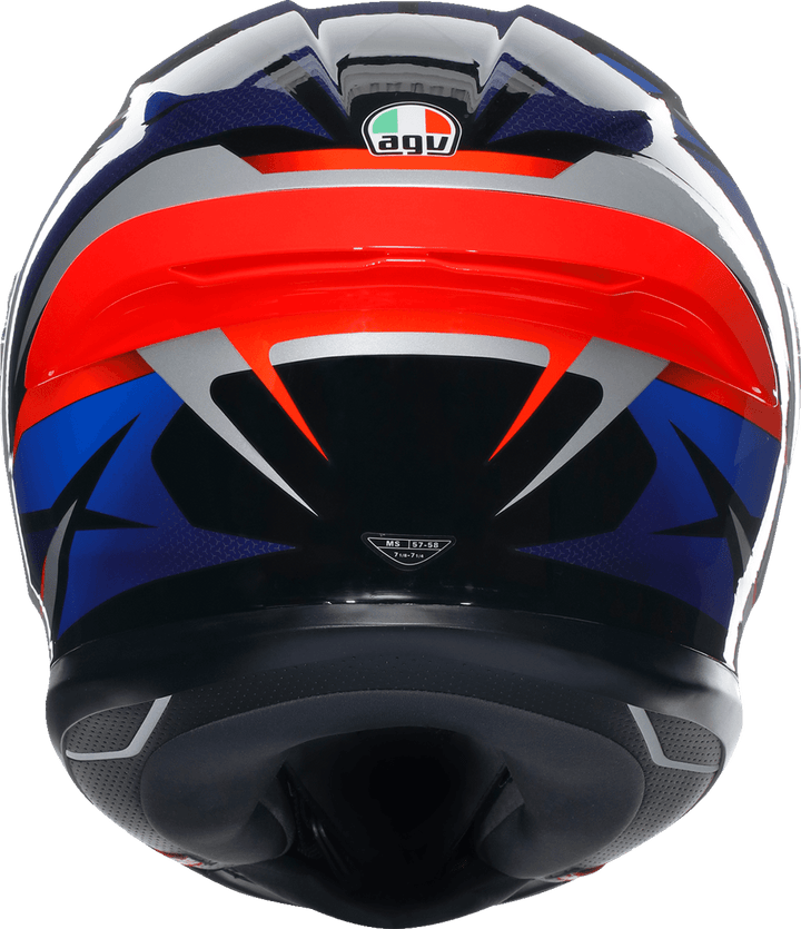 AGV K6 S Helmet - Slashcut Black/Blue/Red - Motor Psycho Sport