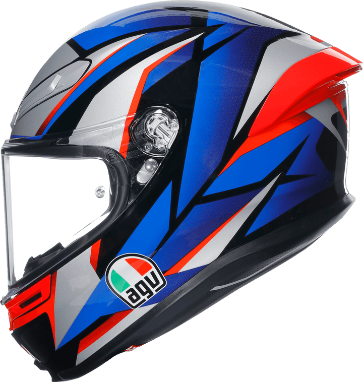 AGV K6 S Helmet - Slashcut Black/Blue/Red - Motor Psycho Sport