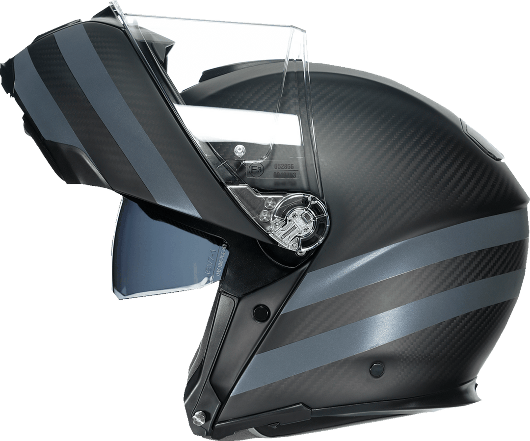 AGV SportModular Helmet - Dark Refractive Carbon/Black - Motor Psycho Sport
