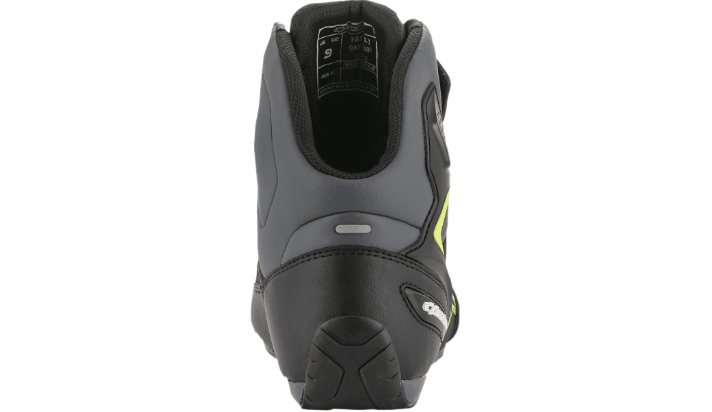Alpinestars Faster-3 Drystar Riding Shoes Black/Gray/Yellow Fluorescent - Motor Psycho Sport