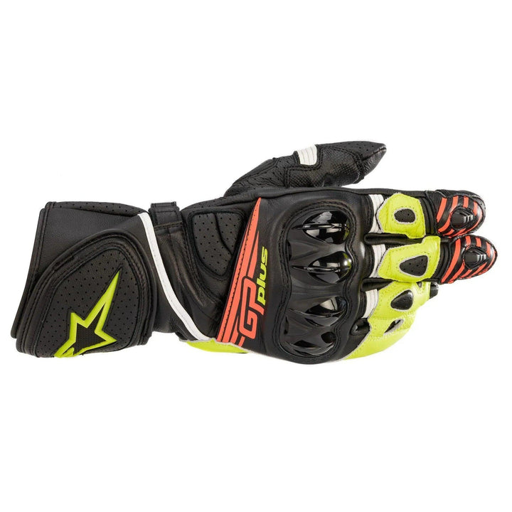 Alpinestars GP Plus R V2 Gloves - Black/Yellow Fluo/Red Fluo - Motor Psycho Sport
