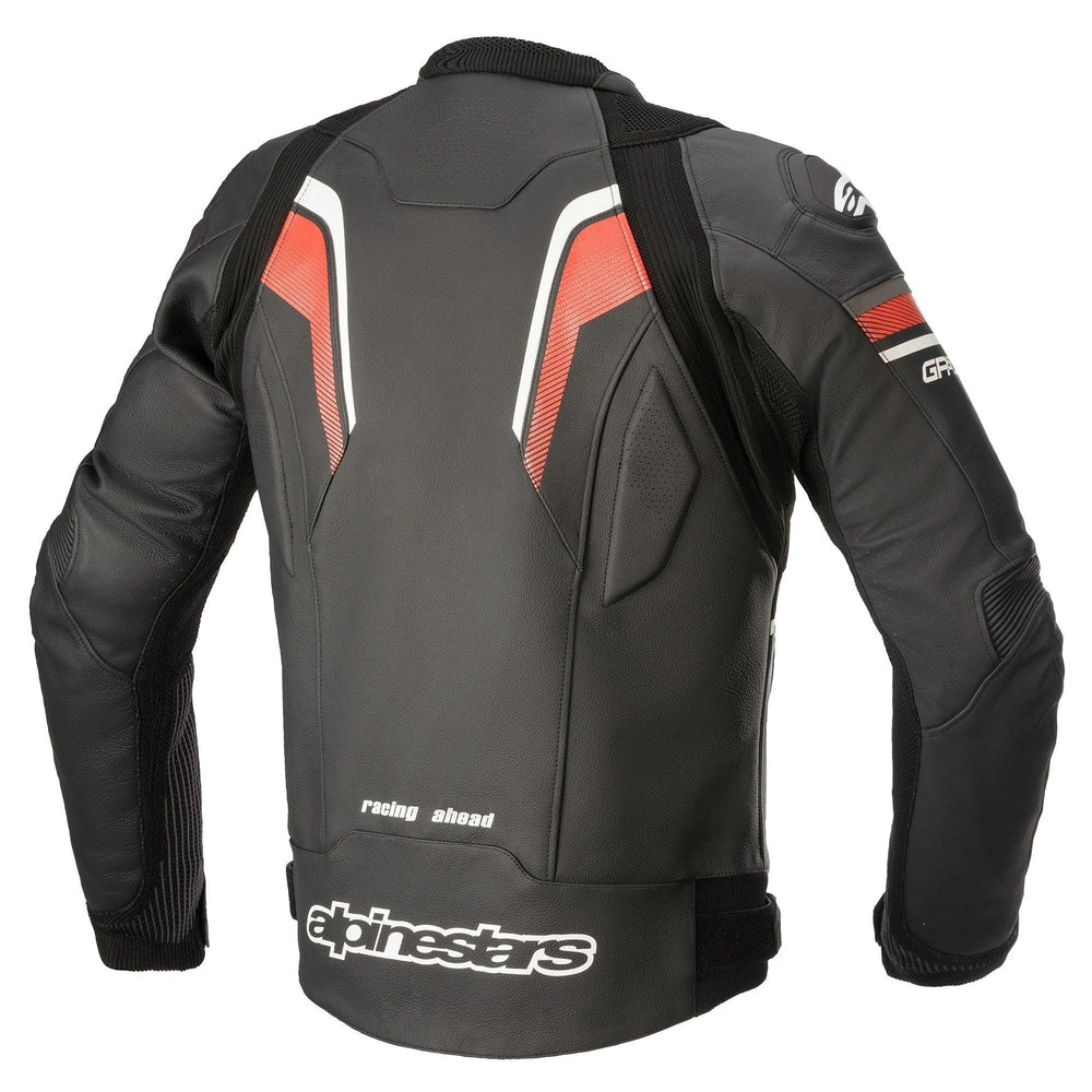 Alpinestars GP Plus R V3 Rideknit Leather Jacket Black/White/Bright Red - Motor Psycho Sport
