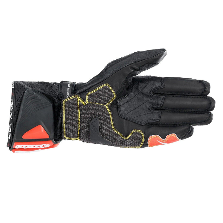 Alpinestars GP Tech V2 S Gloves - Black/Bright Red Fluo - Motor Psycho Sport