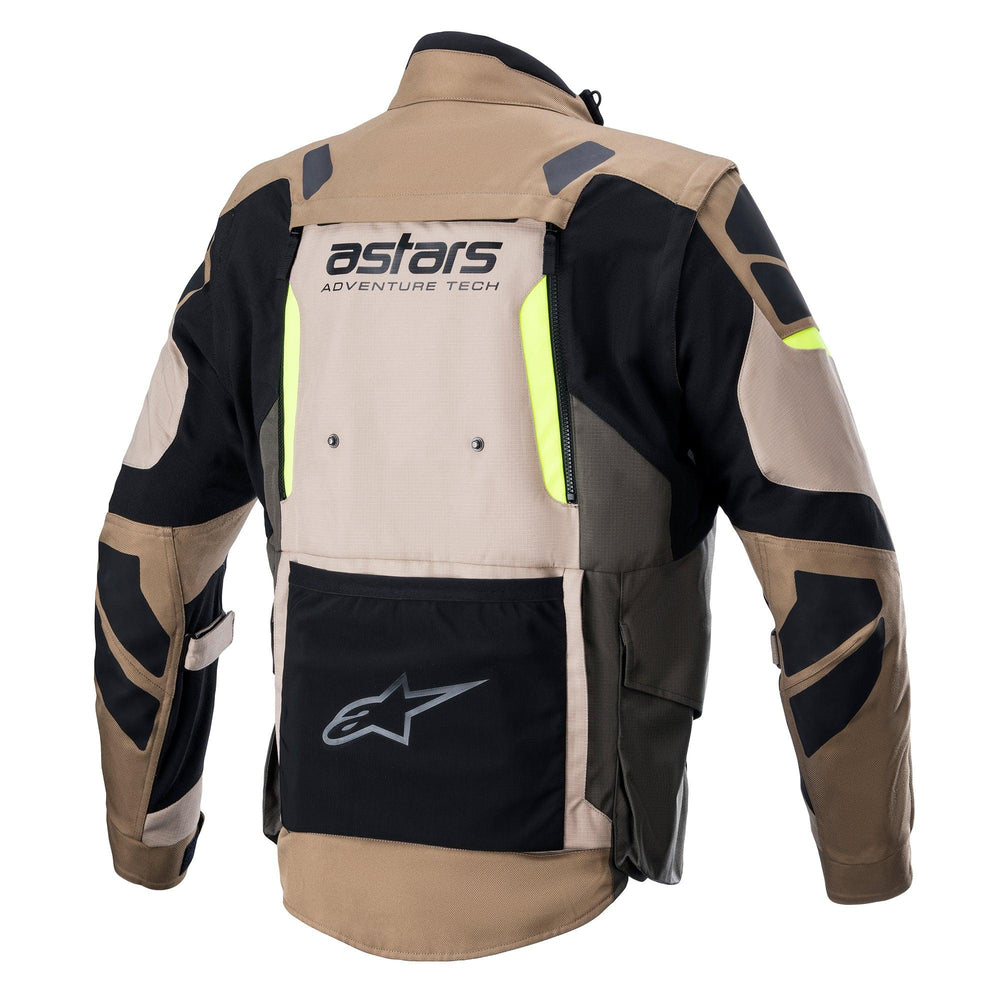 Alpinestars Halo Drystar Jacket - Dark Khaki/Sand Yellow Fluo - Motor Psycho Sport