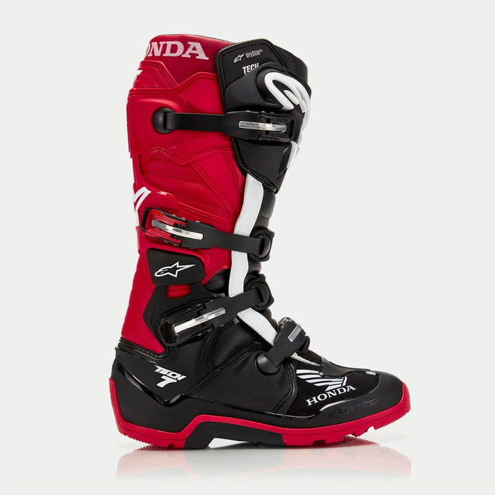 Alpinestars Honda Tech 7 Enduro Drystar Boots - Black/Bright Red - Motor Psycho Sport