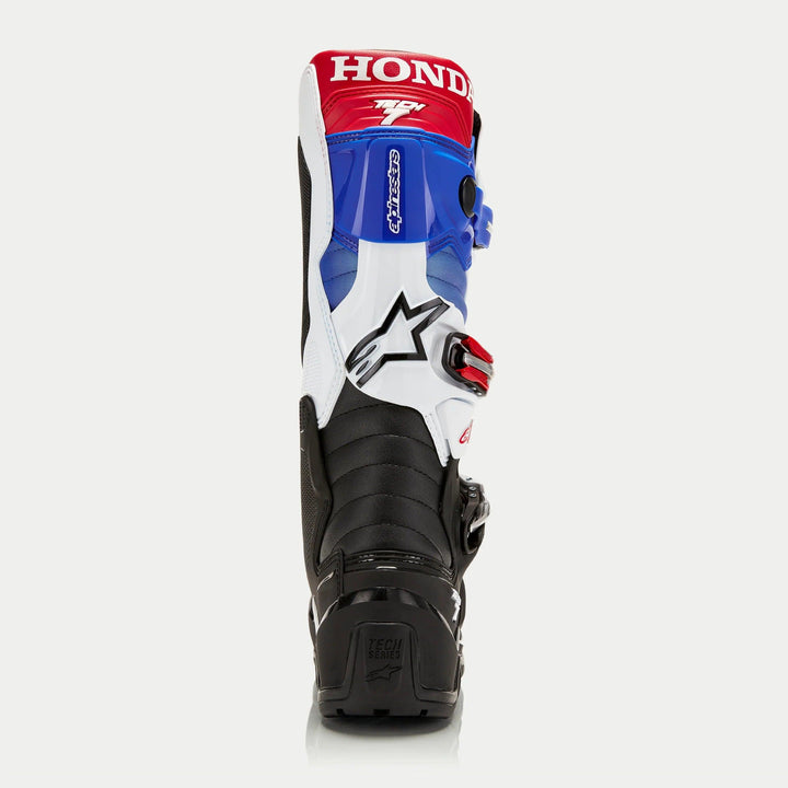 Alpinestars Honda Tech 7 Enduro Drystar Boots - Black/White/Blue/Bright Red - Motor Psycho Sport