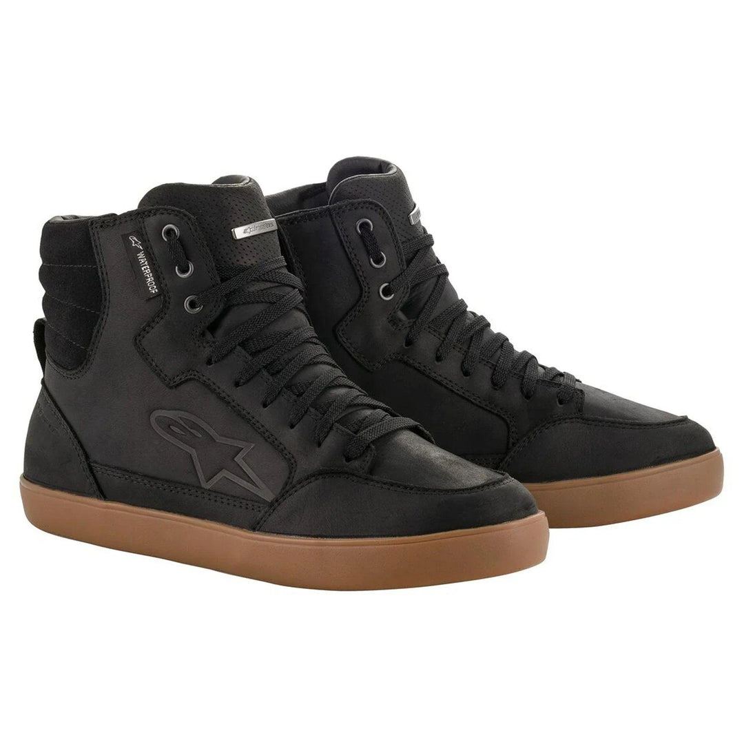 Alpinestars J-6 Waterproof Shoes Black/Gum - Motor Psycho Sport