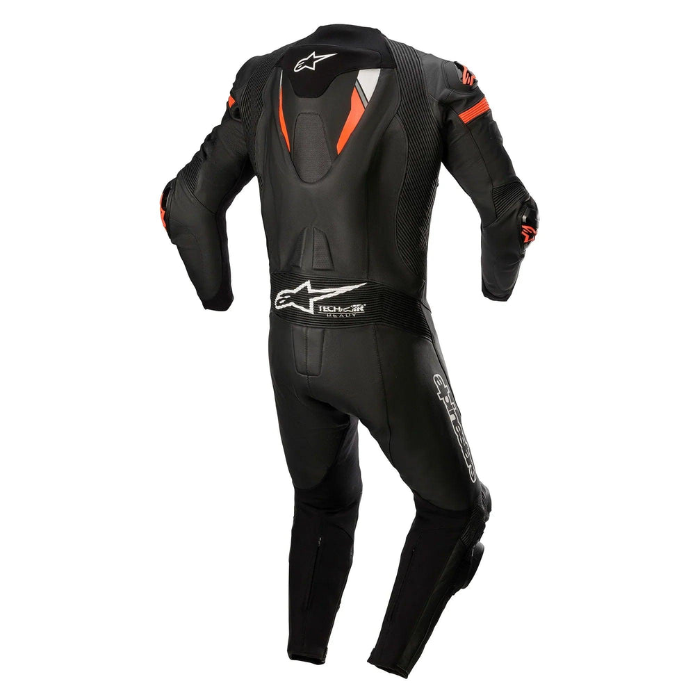 Alpinestars Missile Ignition V2 1-Piece Leather Suit Black/Red Fluo - Motor Psycho Sport