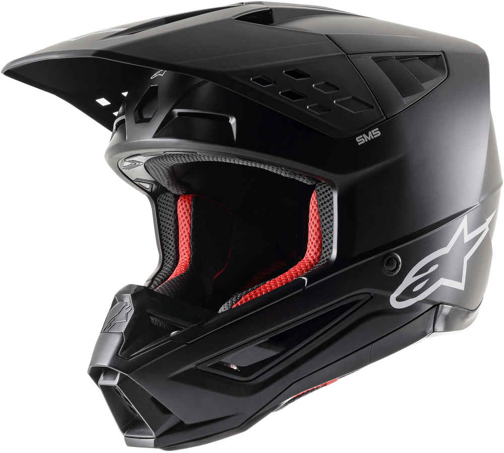 Alpinestars S-M5 Solid Helmet Black Matt - Motor Psycho Sport
