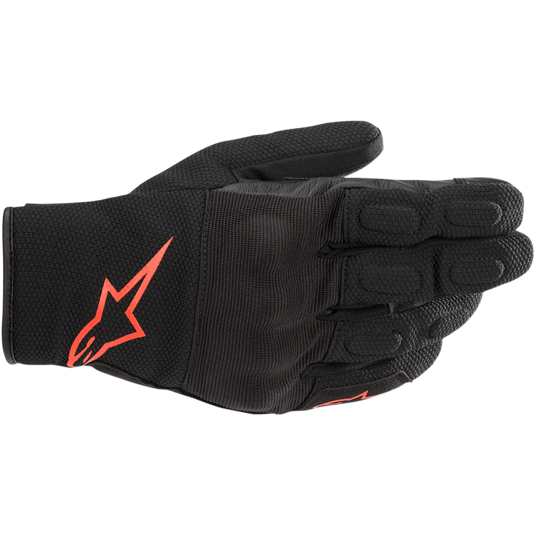 Alpinestars S-Max Drystar Gloves - Black/Red Fluorescent - Motor Psycho Sport