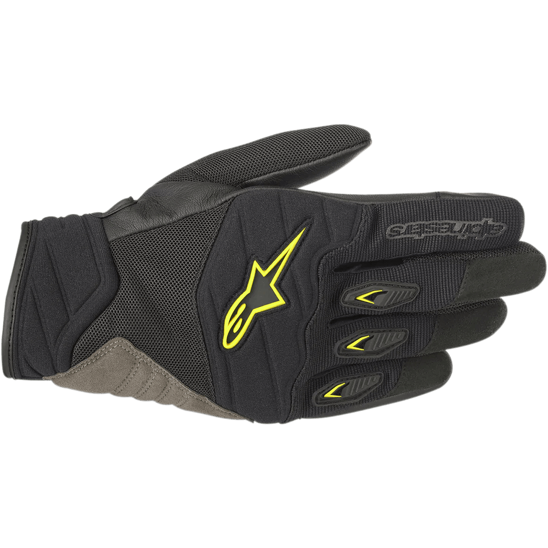 Alpinestars Shore Gloves - Black/Yellow Fluorescent - Motor Psycho Sport