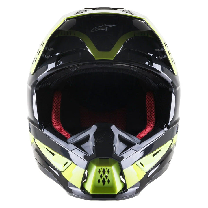 Alpinestars SM5 Beam Black/Anthracite/Yellow Fluo Glossy Helmet - Motor Psycho Sport
