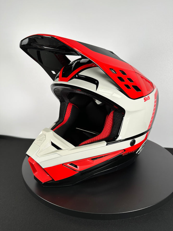 Alpinestars SM5 Beam Black/Gray/Red Glossy Helmet - Size Large - OPEN BOX