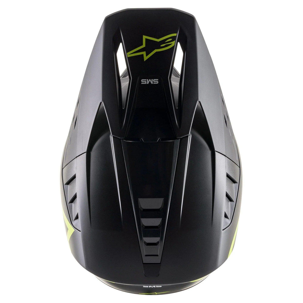 Alpinestars SM5 Compass Black/Yellow Fluorescent Matte Helmet - Motor Psycho Sport
