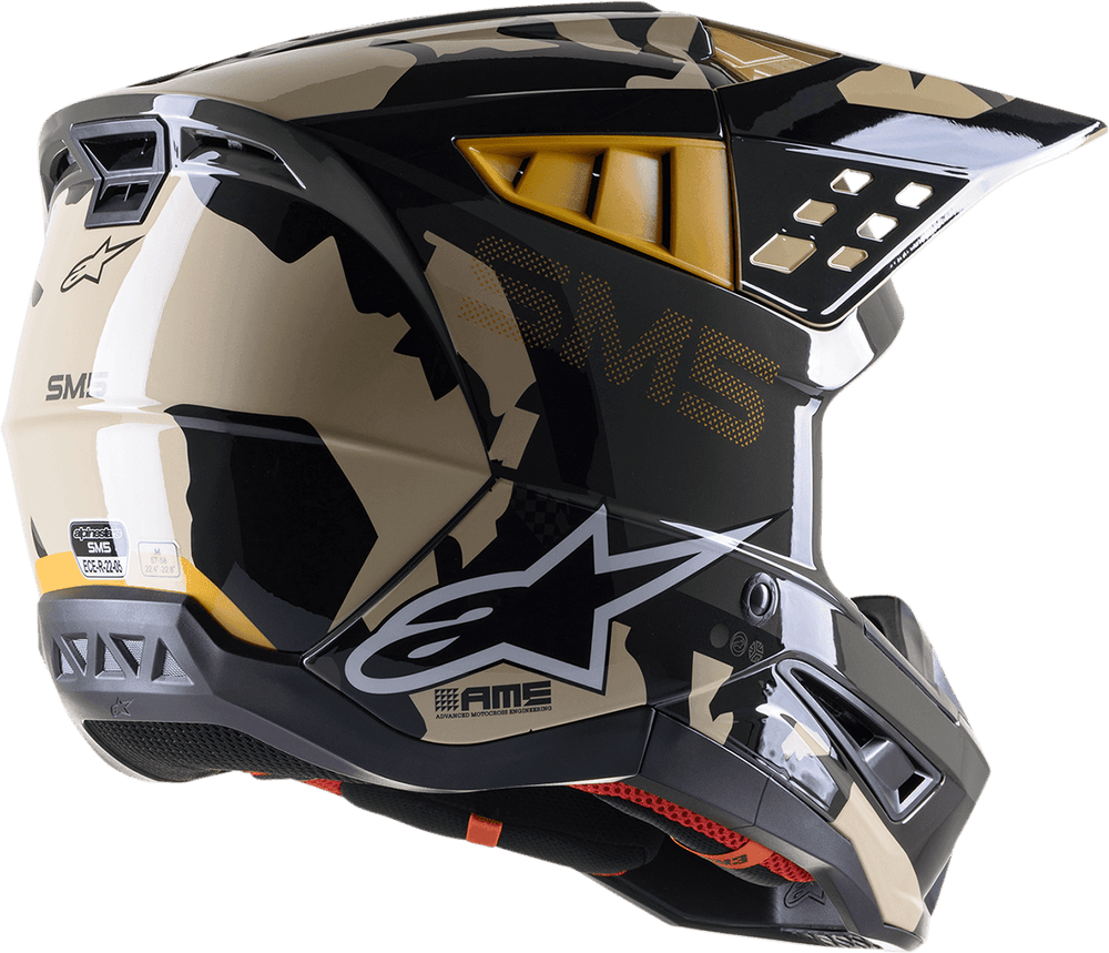 Alpinestars SM5 Rover Sand Tangerine/Camo Helmet - Motor Psycho Sport