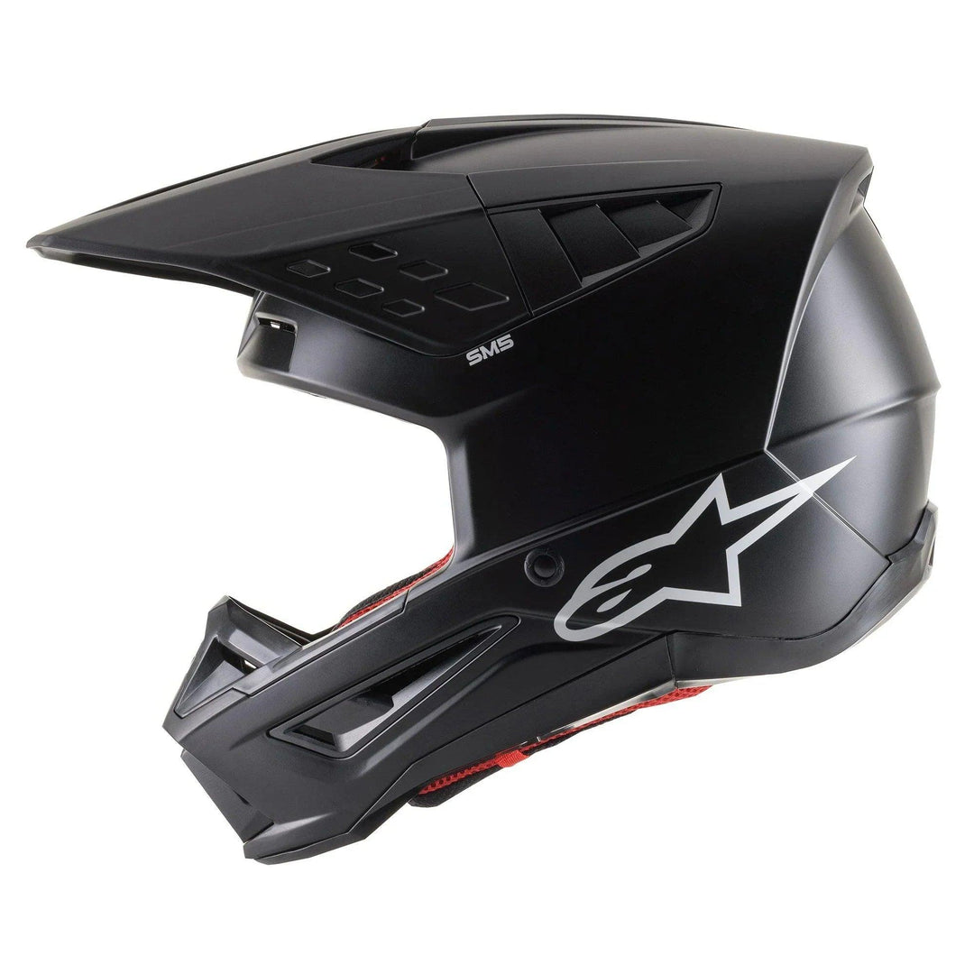 Alpinestars SM5 Solid Black Matte Helmet - Motor Psycho Sport