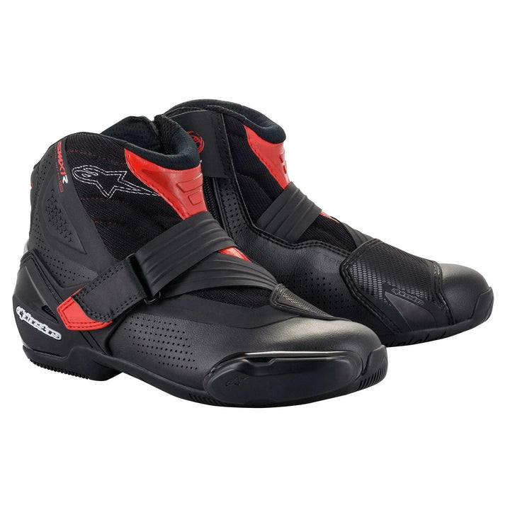Alpinestars SMX-1 R V2 Vented Black/Red Boots - Motor Psycho Sport