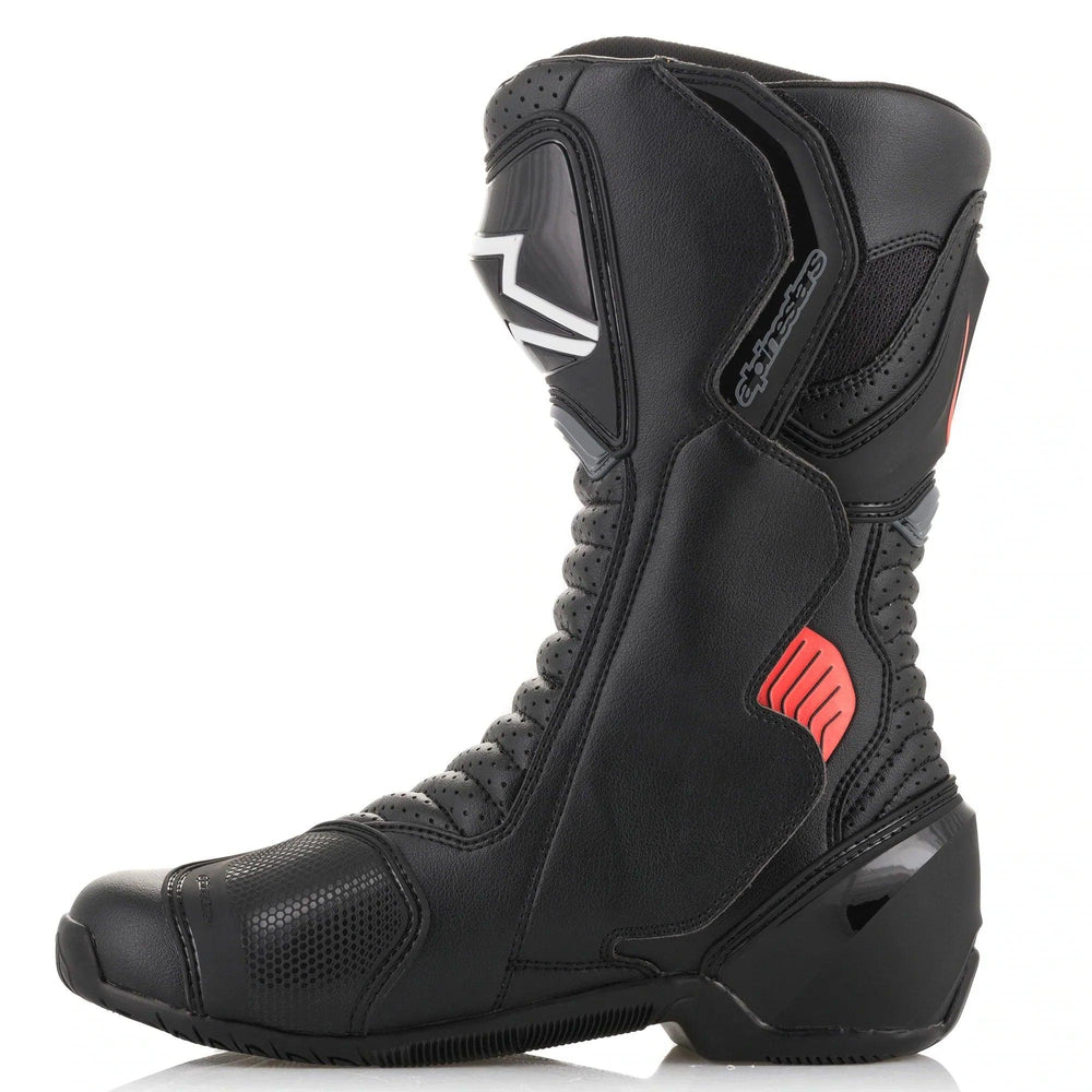 Alpinestars SMX-6 V2 Black/Gray/Red Boots - Motor Psycho Sport