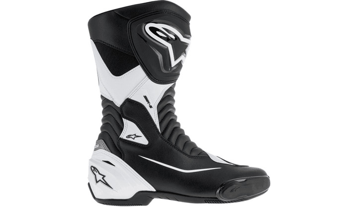 Alpinestars SMX S Black/White Boots - Motor Psycho Sport