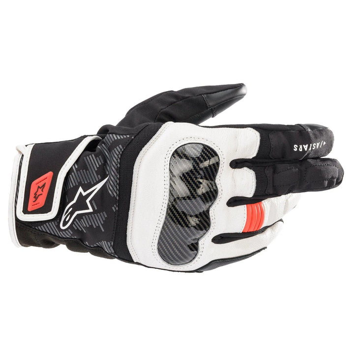 Alpinestars SMX Z Drystar Glove - Black/White/Red Fluo - Motor Psycho Sport