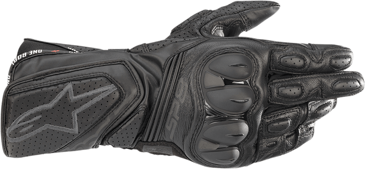 Alpinestars SP-8 V3 Leather Gloves - Black/Black - Motor Psycho Sport