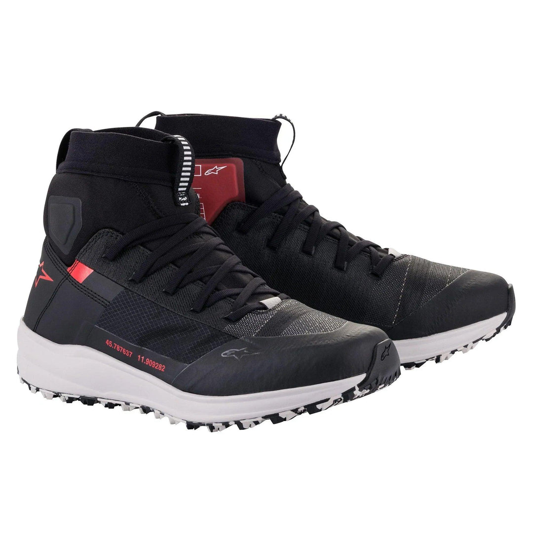 Alpinestars Speedforce Shoes Black/White/Red - Motor Psycho Sport