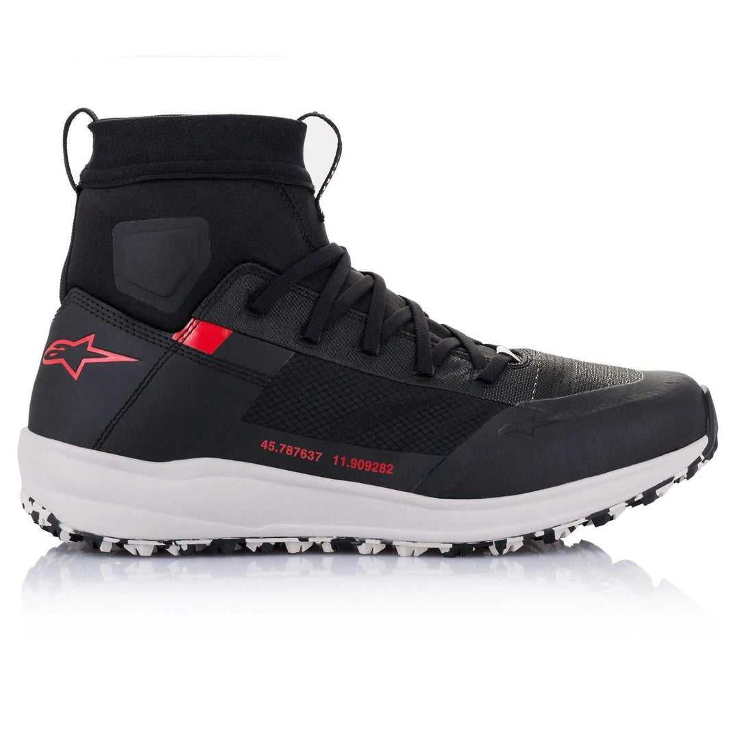 Alpinestars Speedforce Shoes Black/White/Red - Motor Psycho Sport