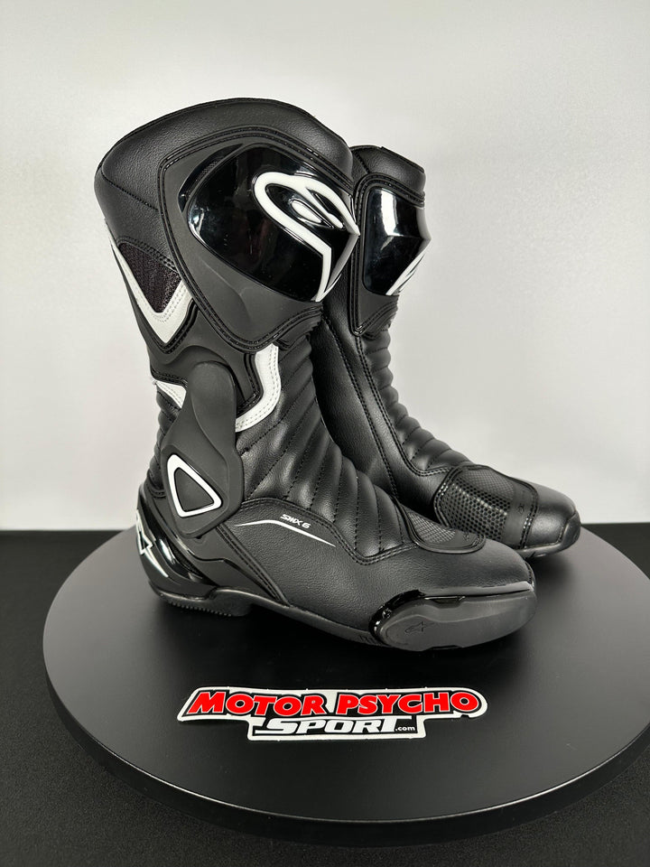 Alpinestars Stella Smx-6 V2 Boots - Black/White US 6/Euro 37 - OPEN BOX - Motor Psycho Sport