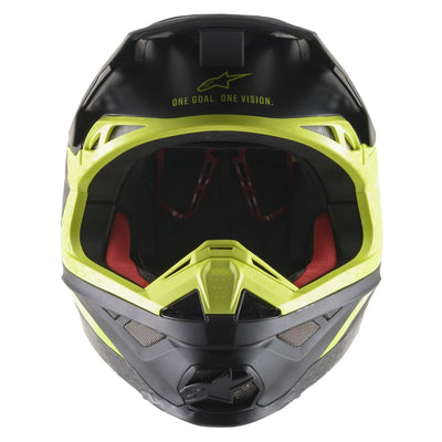 Alpinestars Supertech M8 Echo Black/Yellow Fluorescent Matte & Glossy Helmet - Motor Psycho Sport