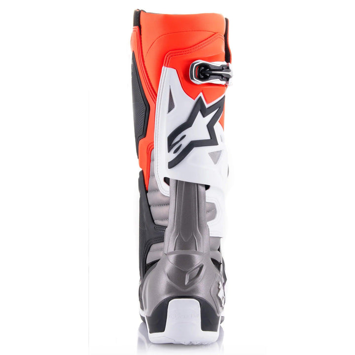 Alpinestars Tech 10 Boots - Black/Red Fluo/Orange Fluo/White - Motor Psycho Sport