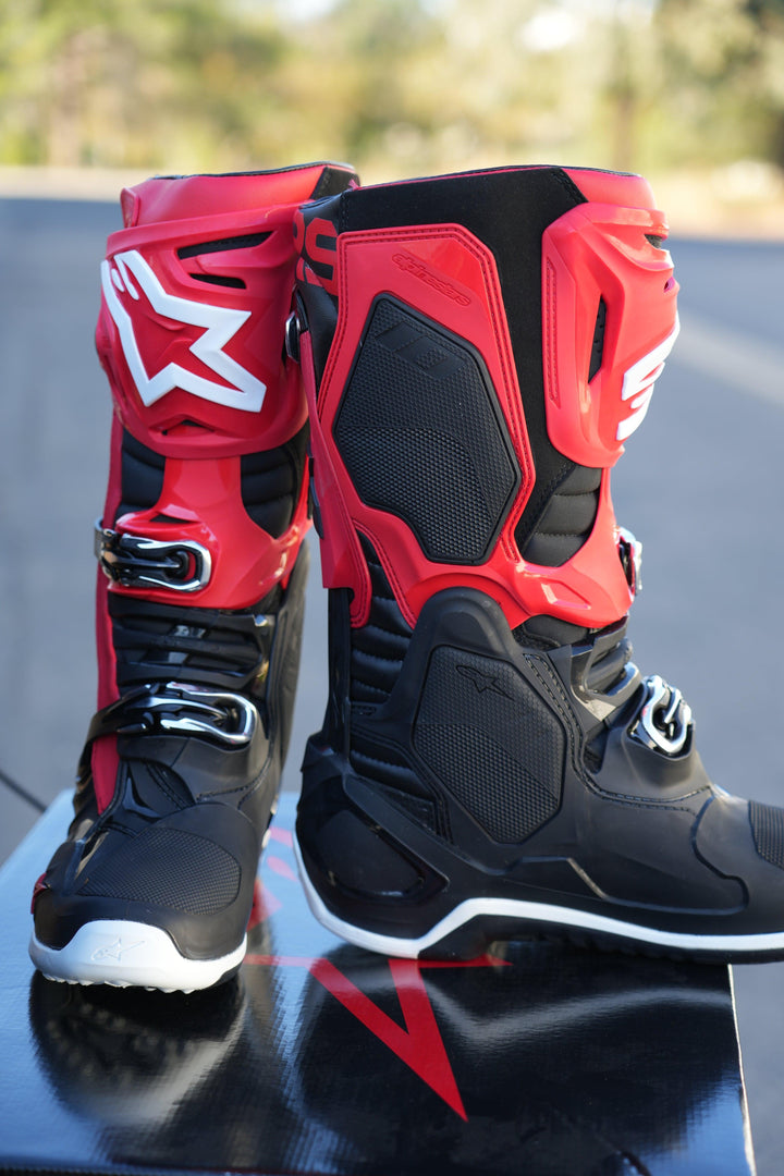 Alpinestars Tech 10 Boots - Black/Red - Motor Psycho Sport