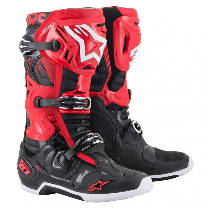 Alpinestars Tech 10 Boots - Black/Red - Motor Psycho Sport