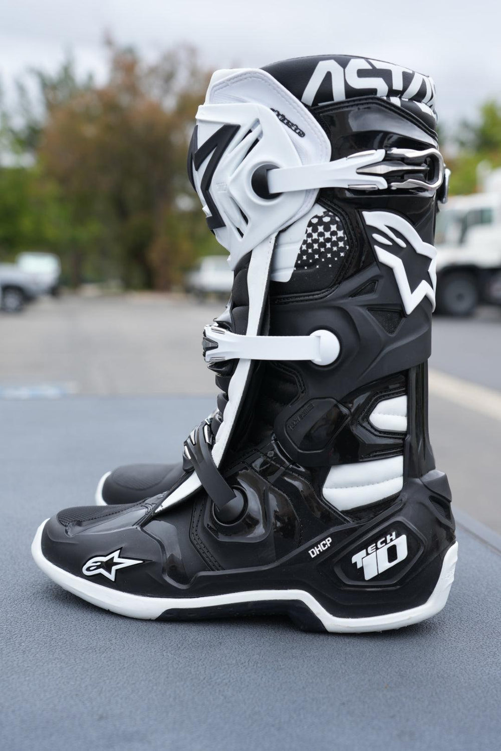 Alpinestars Tech 10 Boots - Black/White - Motor Psycho Sport