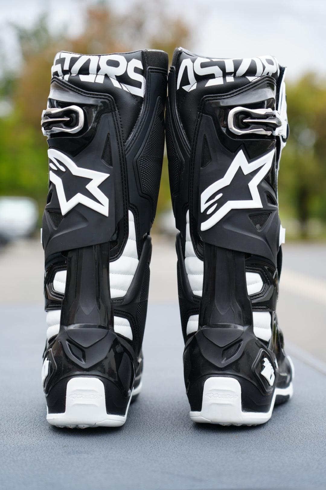 Alpinestars Tech 10 Boots - Black/White - Motor Psycho Sport