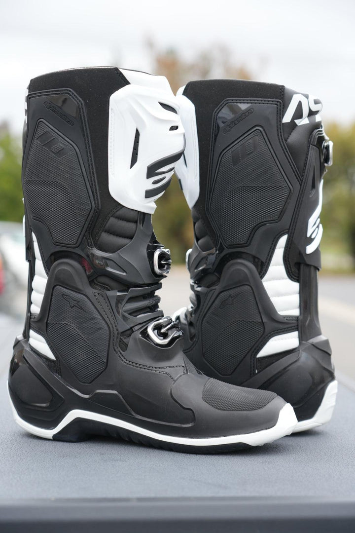 Alpinestars Tech 10 Boots - Black/White - Motor Psycho Sport