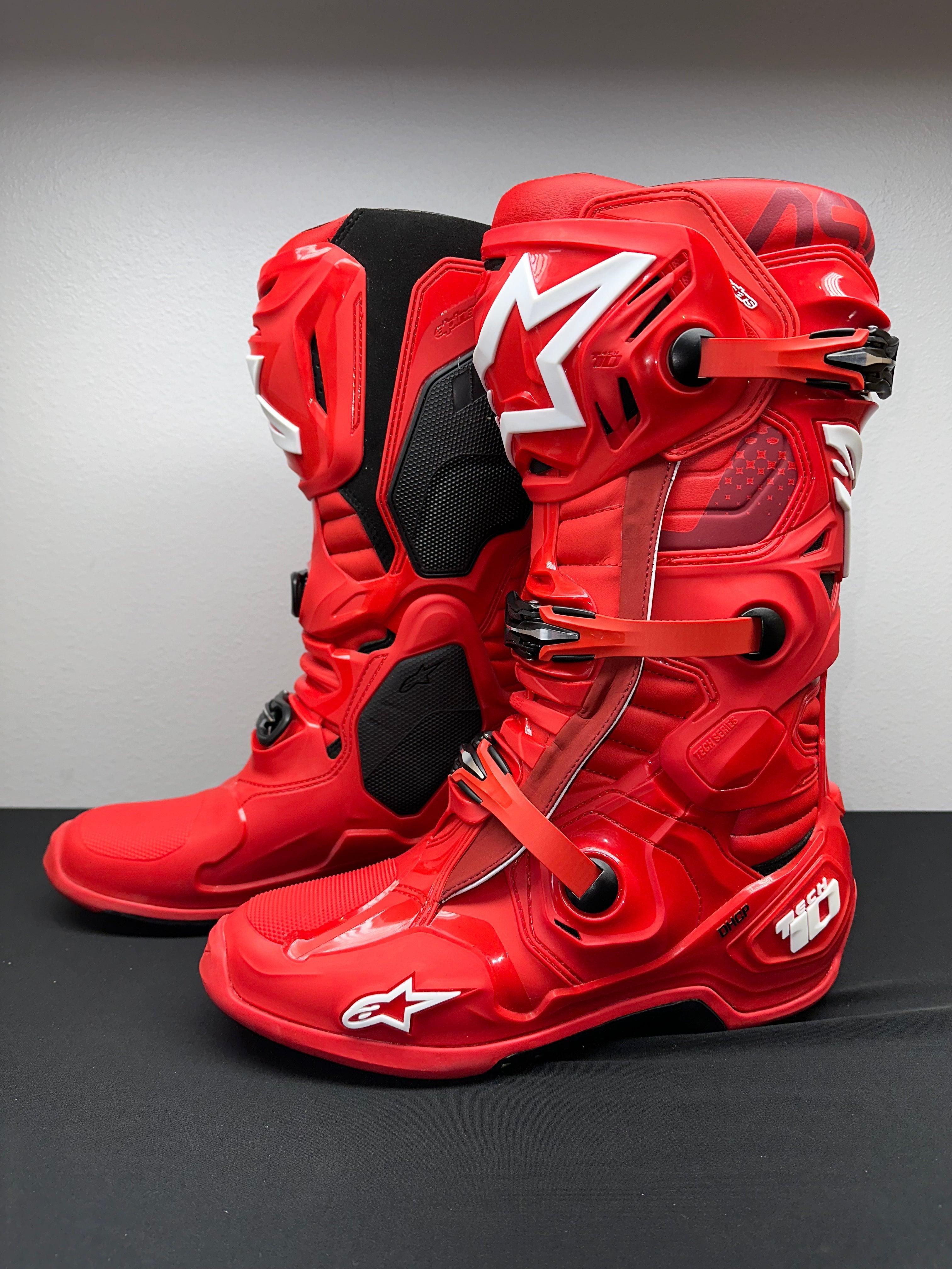 Alpinestars Tech 10 Boots - Red – Motor Psycho Sport