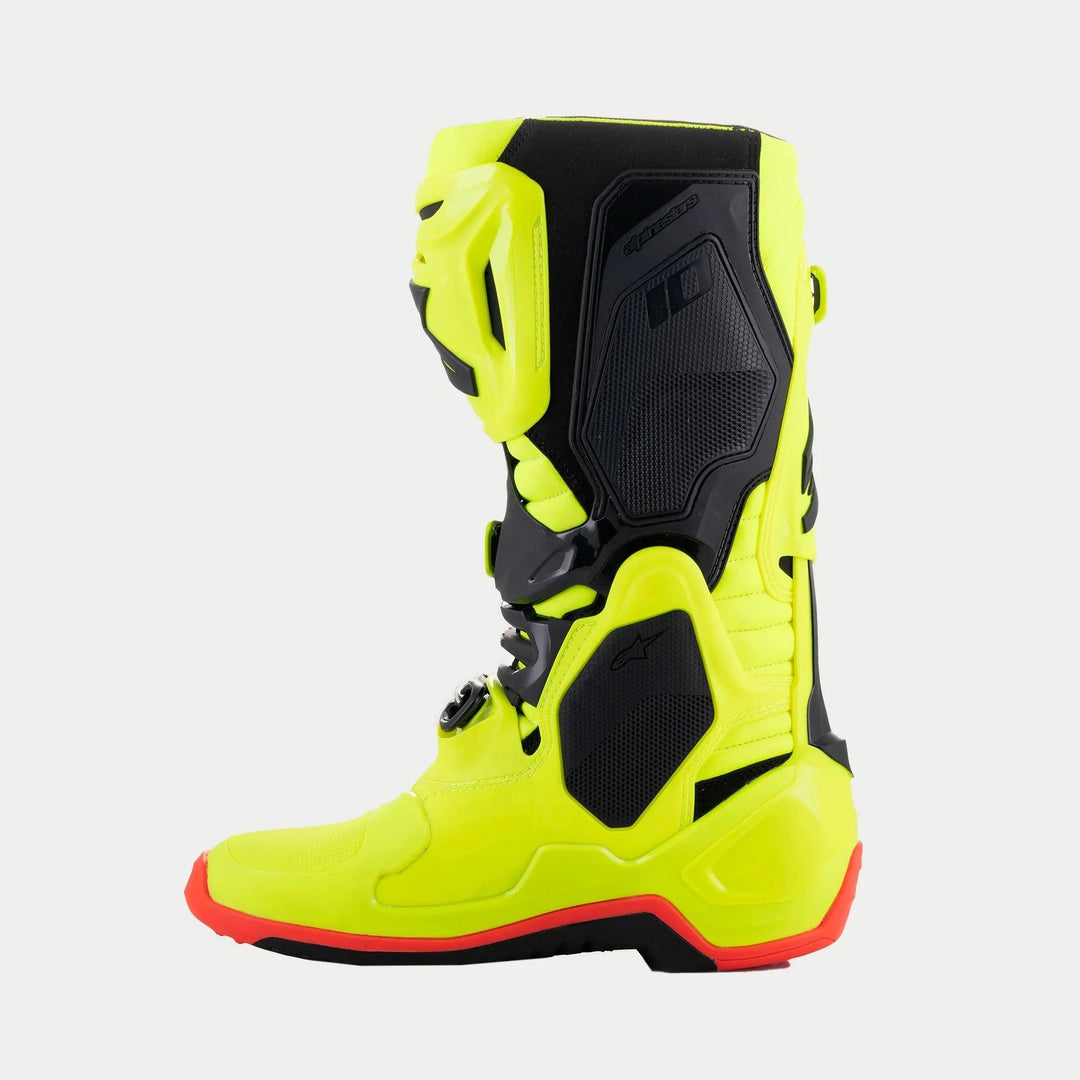 Alpinestars Tech 10 Boots - Yellow Fluo/Black/Red Fluo - Motor Psycho Sport