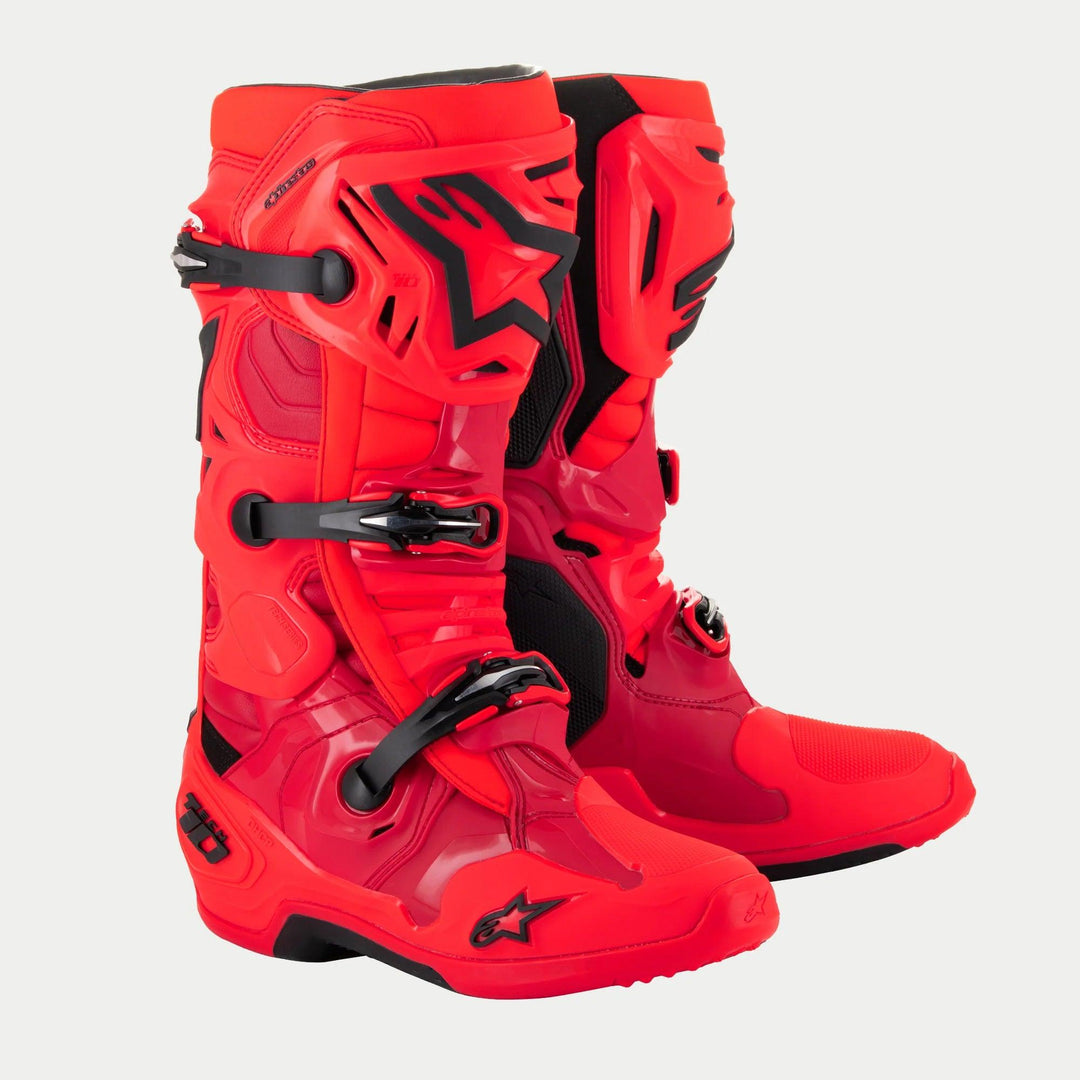 Alpinestars Tech 10 Ember Boots - Limited Edition Red/Black - Motor Psycho Sport
