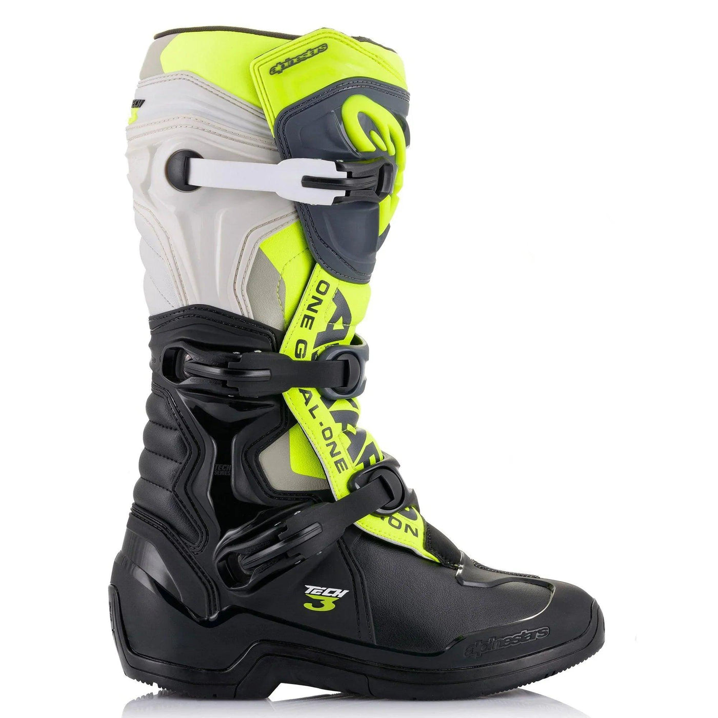 Alpinestars Tech 3 Boots - Black/Gray/Yellow Fluo - Motor Psycho Sport