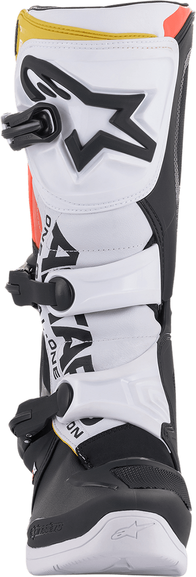Alpinestars Tech 3 Boots - Black/White/Orange - Motor Psycho Sport