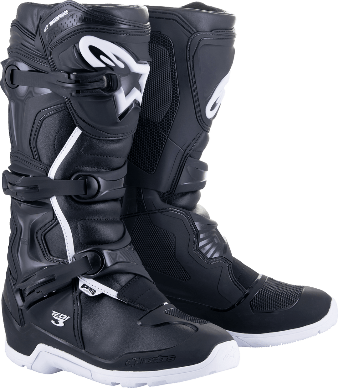 Alpinestars Tech 3 Enduro Waterproof Boots - Black/White - Motor Psycho Sport