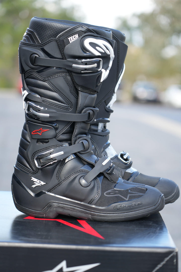 Alpinestars Tech 7 Black Boots - Motor Psycho Sport