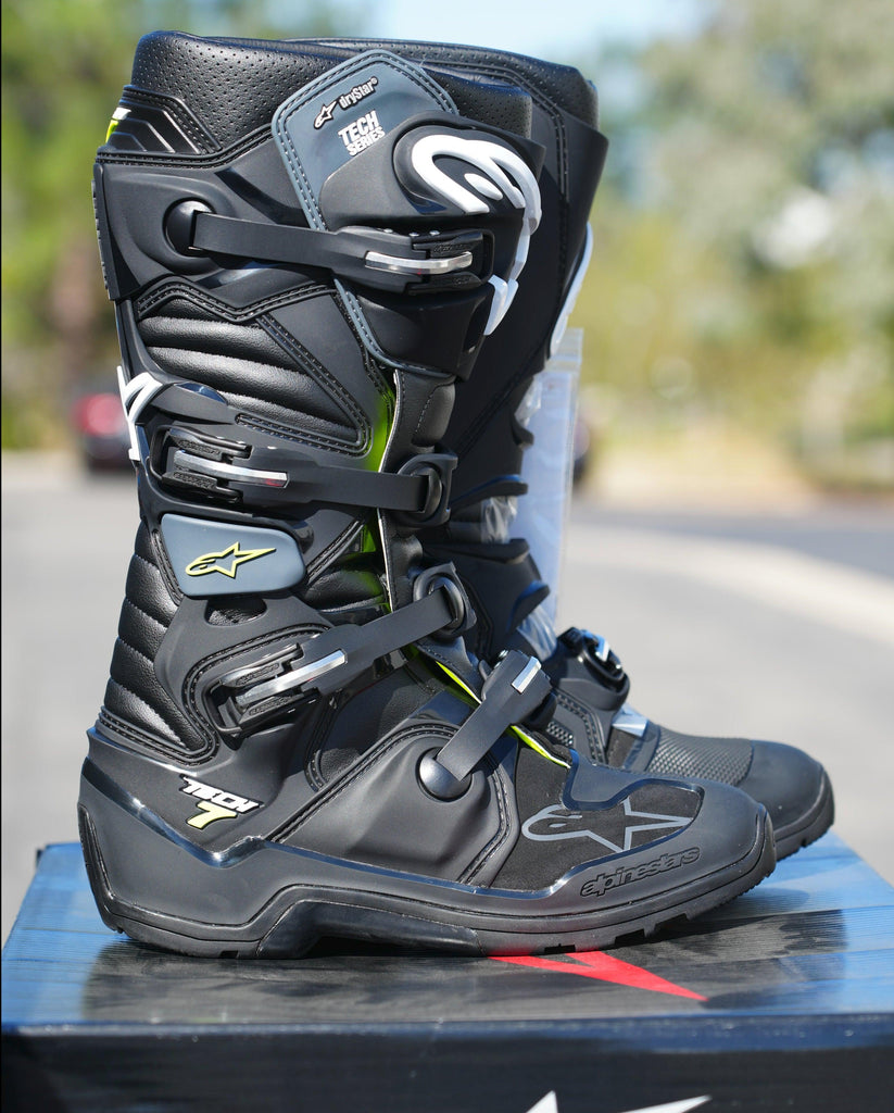 Dirtbike Boots Alpinestars Tech Enduro Drystar Boots Black