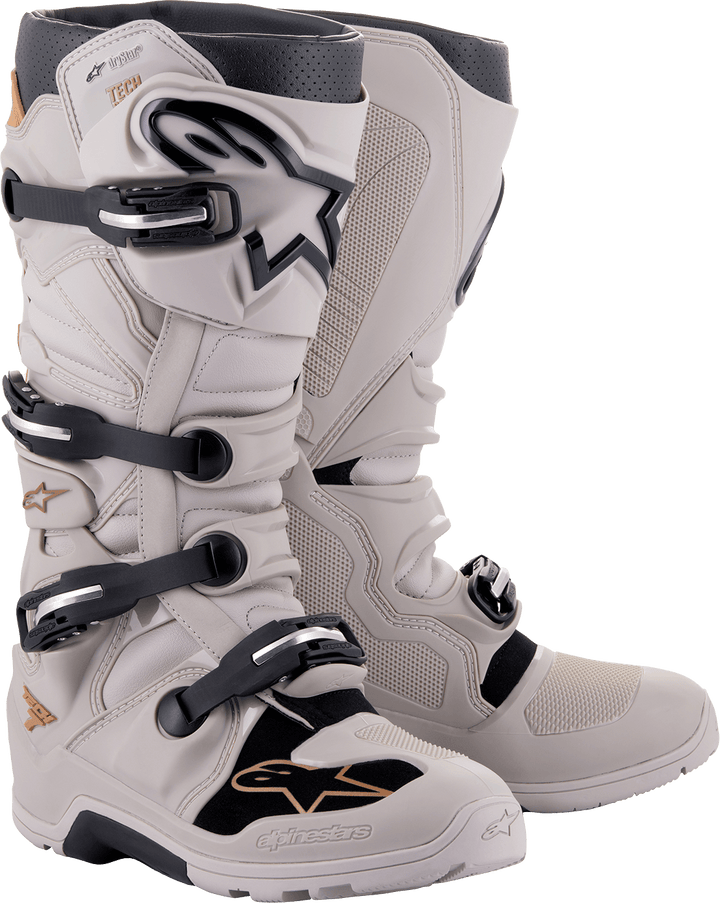 Alpinestars Tech 7 Enduro Drystar Gray Sand Boots - Motor Psycho Sport