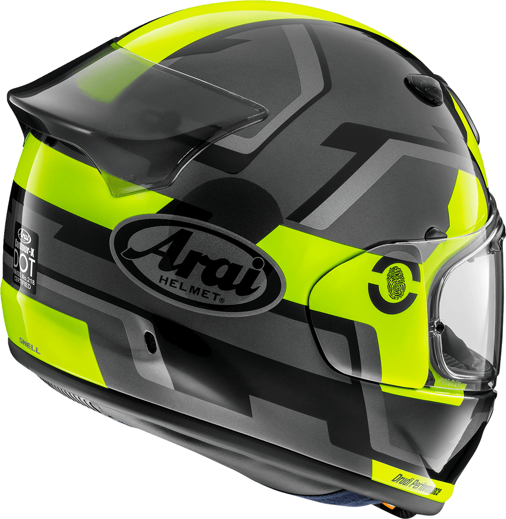 Arai Contour-X Helmet - Fluorescent Yellow - Motor Psycho Sport