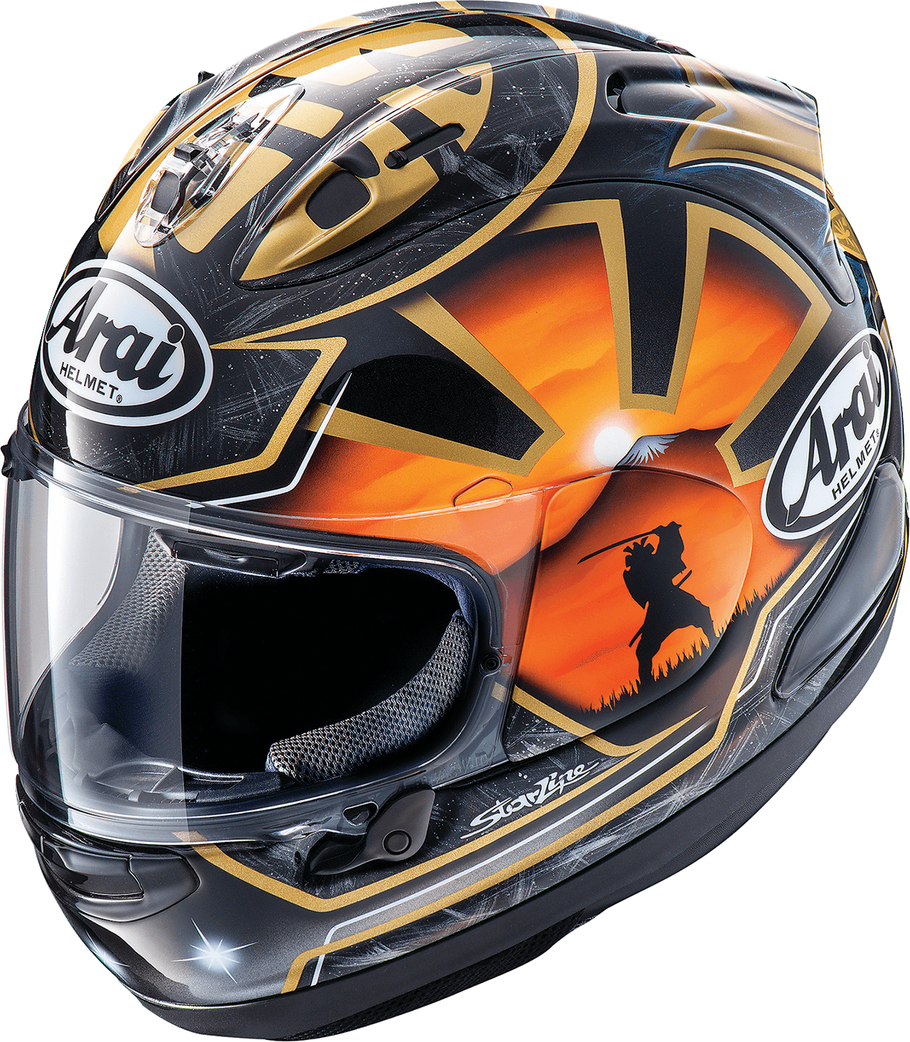 Arai Corsair-X Helmet - Dani Samurai-2 Black - Motor Psycho Sport