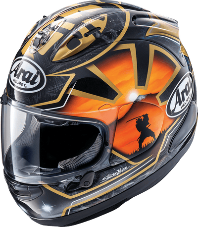 Arai Corsair-X Helmet - Dani Samurai-2 Black - Motor Psycho Sport